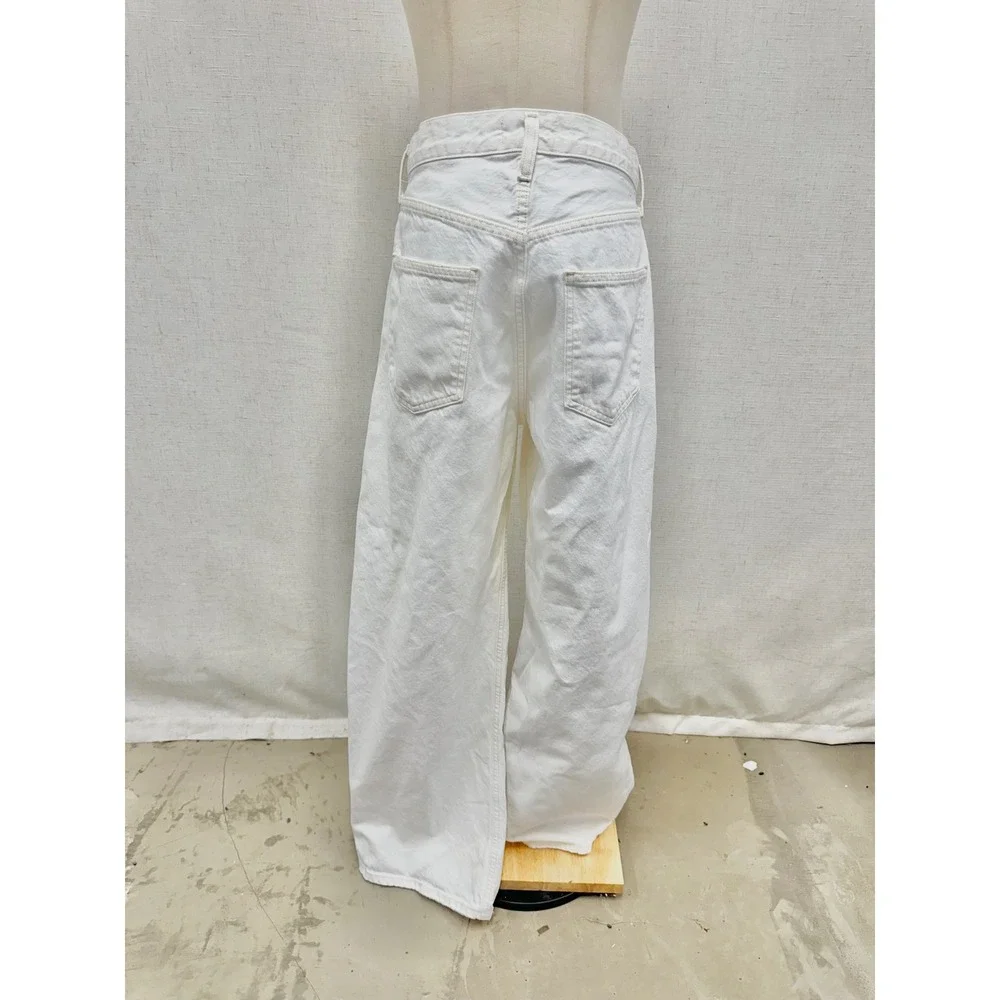 AGOLDE White Low Curve Jean in Milkshake Womens Size 27 100% Cotton A197B-1183
